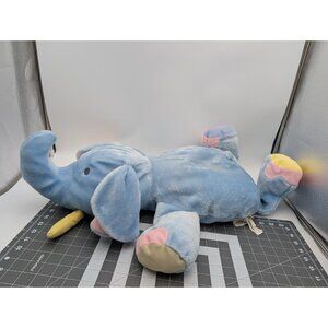 Carters Lennon Elephant Plush Pillow Blue 29 Inch 1999 Stuffed Animal Toy